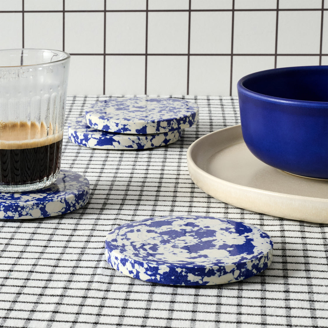 Cobalt Suede Coasters main image 0
