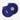 Penn Set of 2 Placemats, Cobalt Blue and Grey
